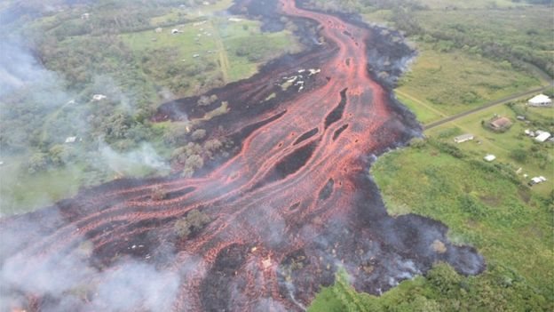 Lava del volcán Kilauea