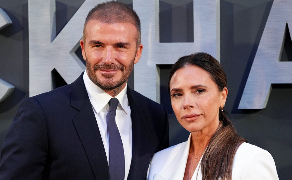 David and Victoria Beckham posed for pictures ahead of the premiere of the Beckham documentary
