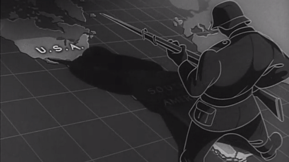 En el filme "The battle of the United States" el FBI es retratado como el héroe que terminó con la amenaza nazi proveniente de América del Sur. (Foto: Museo Estadounidense Conmemorativo del Holocausto) Captura del filme llamado "The battle of the United States", donde el FBI es retratado como el héroe que terminó con la sombra negra nazi creciendo desde América del Sur. (Crédito: Museo Estadounidense Conmemorativo del Holocausto)