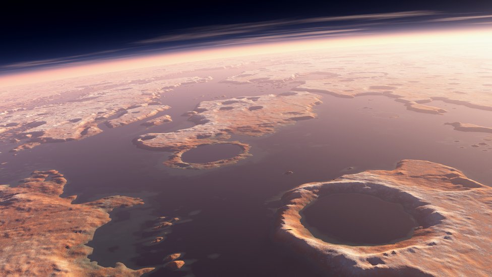 иллюстрация Марсианского океана