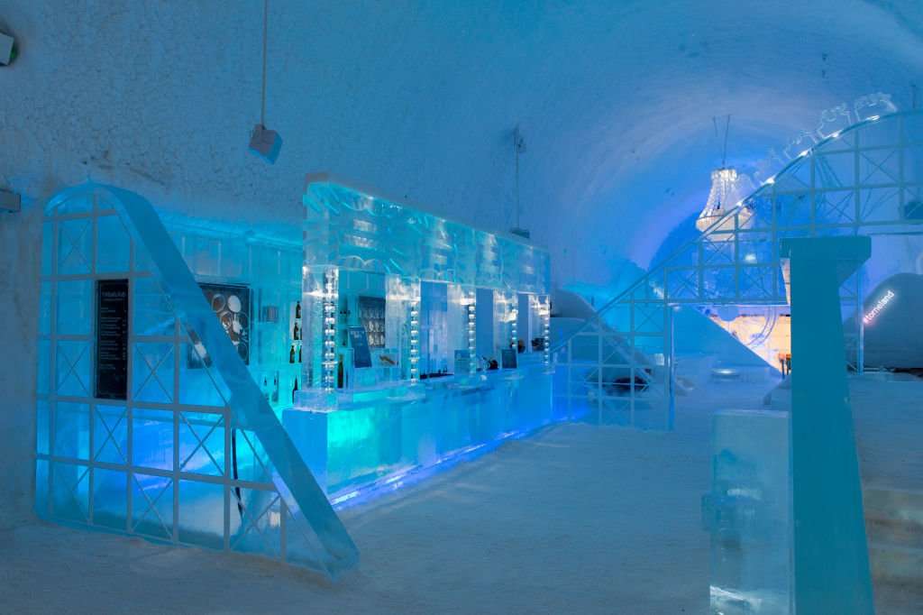 Ice hotel in Swedish Lapland