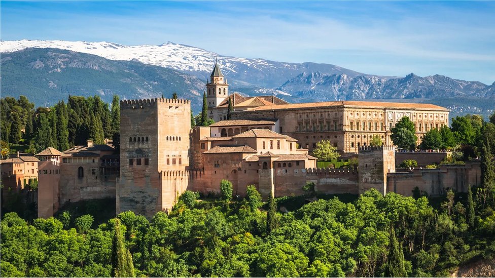Una vista de la Alhambra de Granada