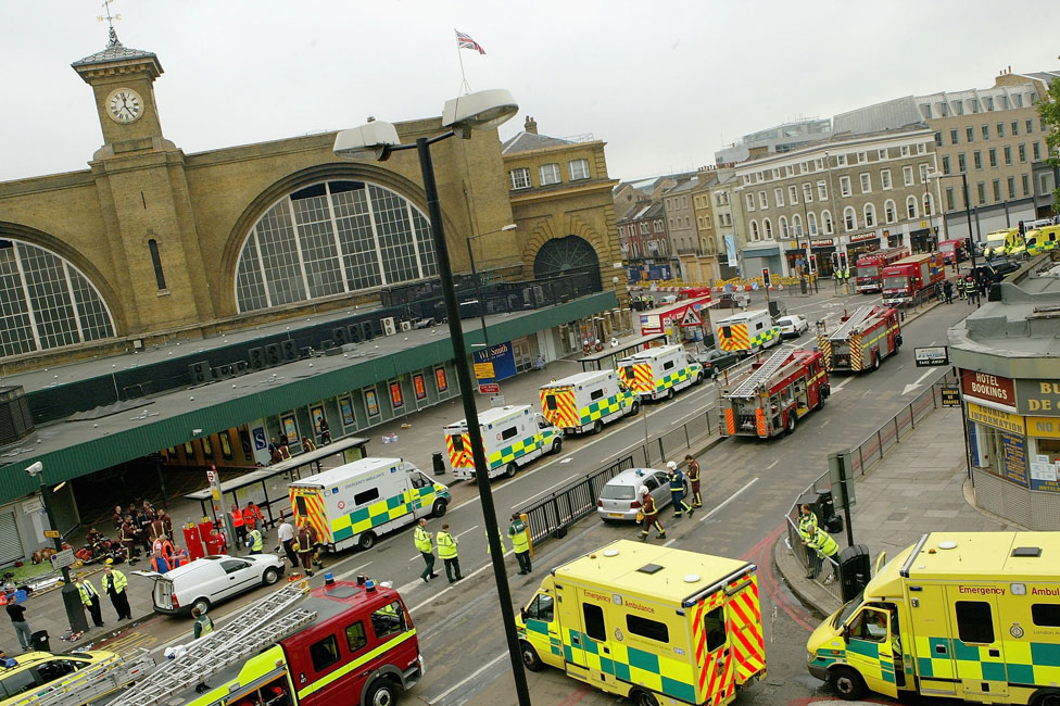 En los atentados de Londres de 2005 murieron 52 personas y más de 700 tuvieron lesiones. Escena de la estación King Cross tras los atentados en 2005