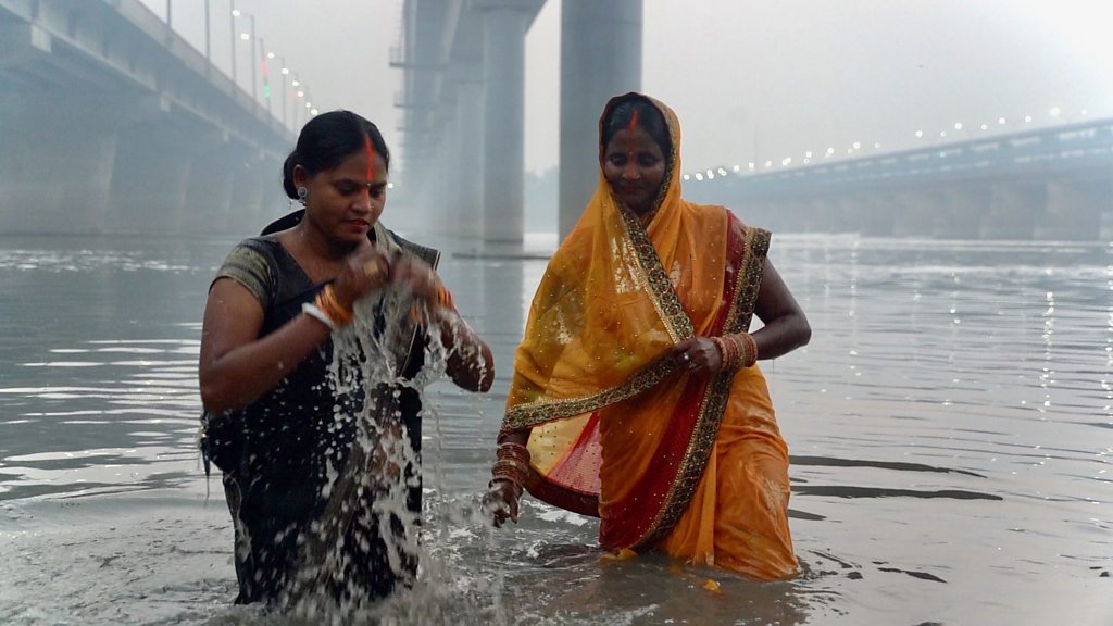 Delhi pollution: 'We are forced to pray in a highly polluted river'