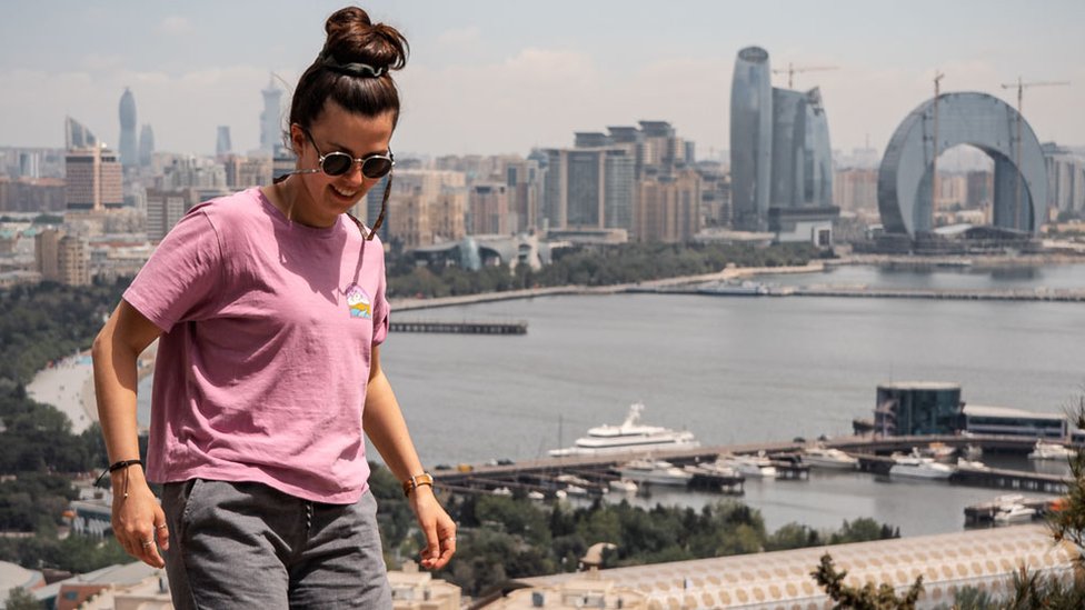 Katie in Azerbaijan