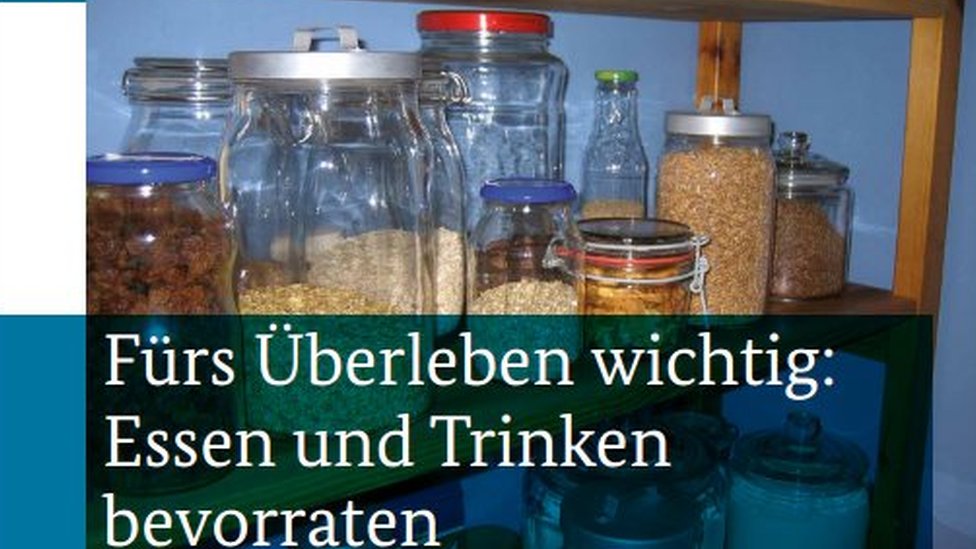 Подразделение гражданской защиты Германии предоставляет список продуктов питания и напитков, которые считаются важными для выживания