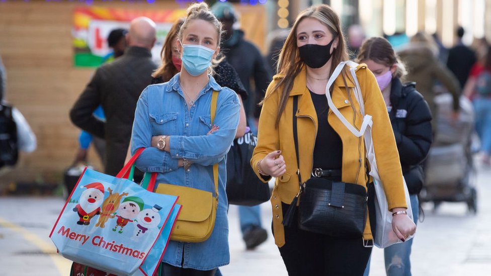 Shoppers in Wales