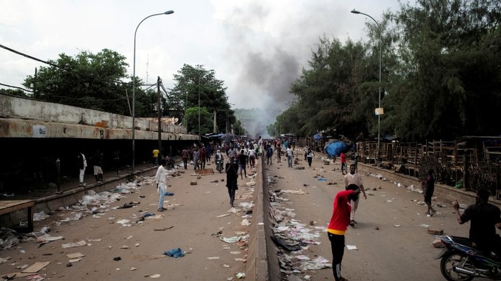 Протесты на улицах Бамако