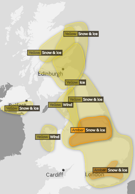 Mini Beast From The East Brings Snow And Ice To Parts Of Uk c News