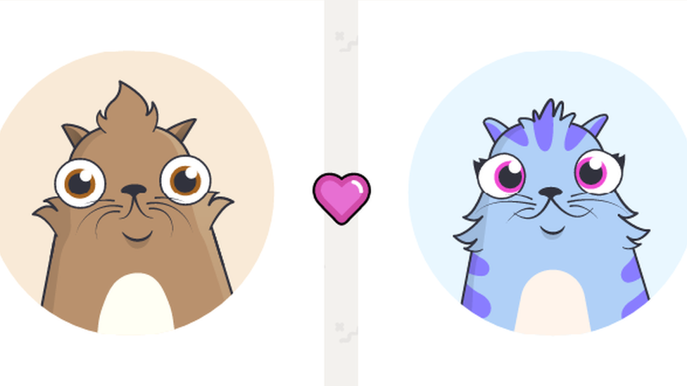 Los "criptogatos" se compran y venden con la moneda virtual ether y han multiplicado por 6 el número de transacciones desde su lanzamiento, el 28 de noviembre.(Foto: Cryptokitties). Criptogatos (Foto: Cryptokitties).