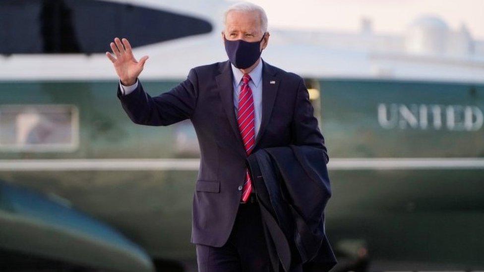 Joe Biden departs Washington for Delaware on 5 February 2021