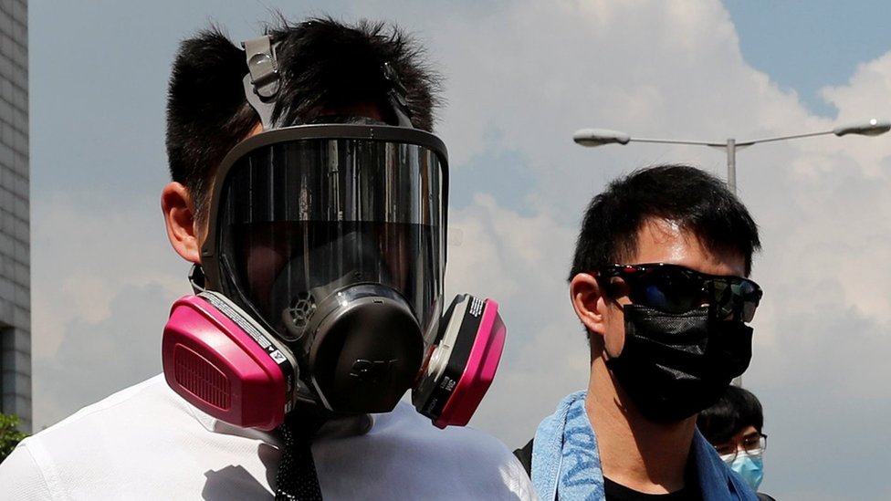 Download In Pictures The Face Masks Hong Kong Wants To Ban Bbc News PSD Mockup Templates