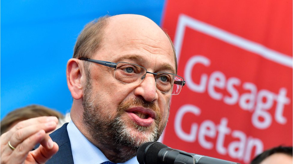 Germany Coalition Spds Schulz Gives Up Cabinet Role To Save Deal Bbc News