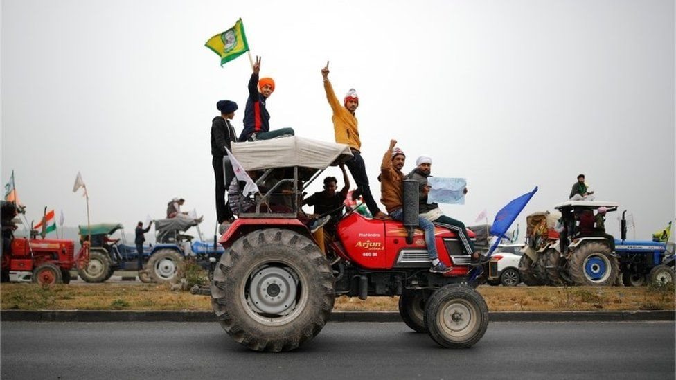 Protesta de campesinos en India
