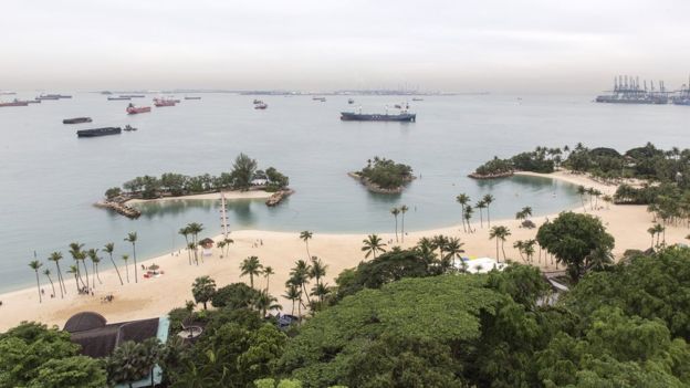 Trump Kim Akan Bertemu di Pulau Sentosa yang Jadi Lokasi 