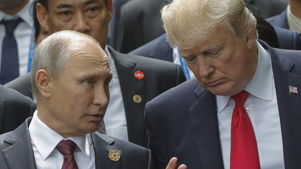 Vladimir Putin y Donald Trump.