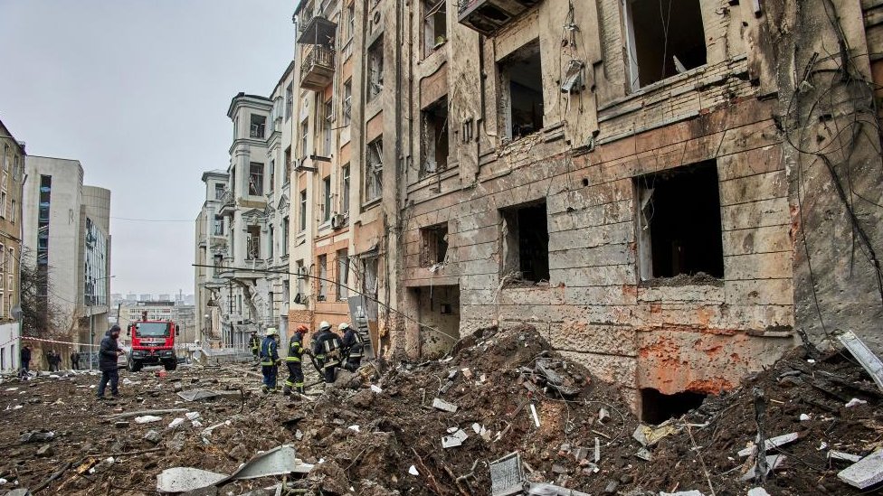 Ukraine war: Russian air strikes hit cities across country