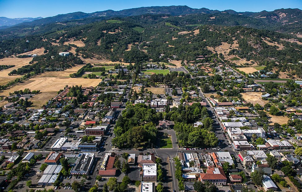 Vista aérea de Sonoma