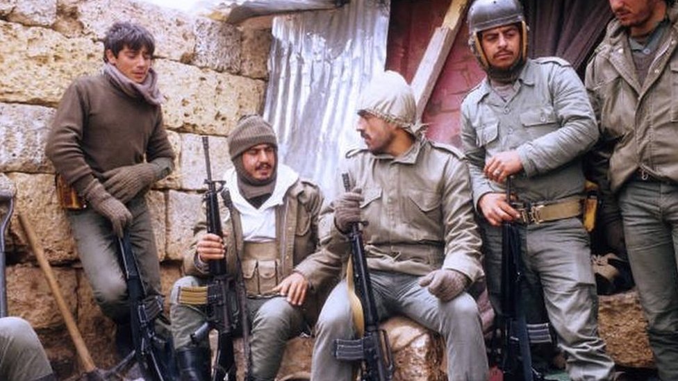بعض أفراد ميليشيا القوات اللبنانية عام 1981