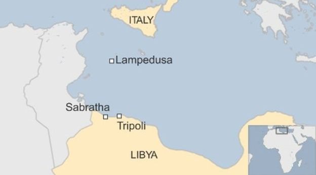 Карта Италии / Ливии