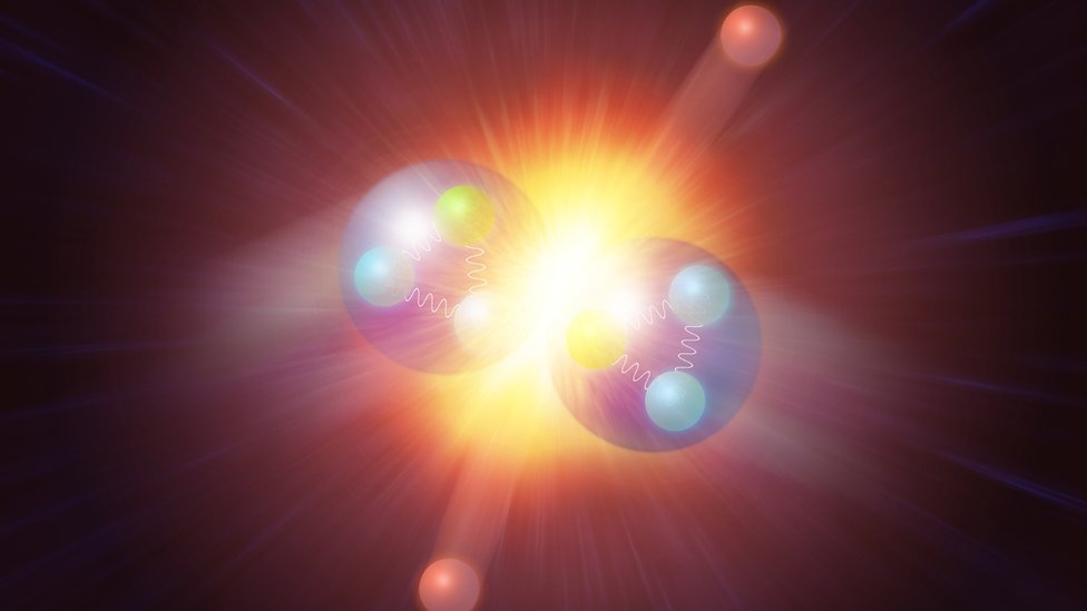 Ilustración artística del bosón de Higgs.