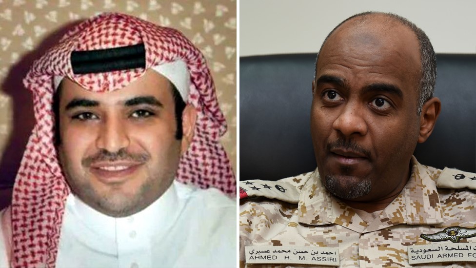 Архивные фотографии Сауда аль-Кахтани (слева) и Ахмеда аль-Асири (справа)
