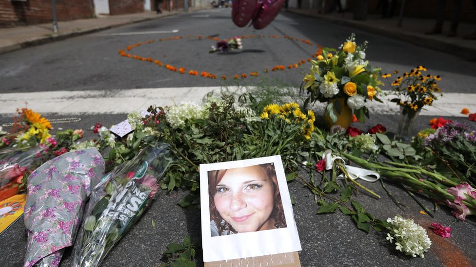 Olaylarda hayatını kaybeden 32 yaşındaki Heather Heyer'in fotoğrafı