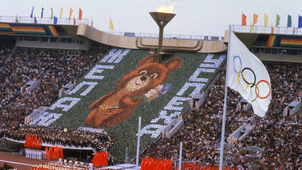 Ceremonia inaugural de las olimpiadas de Moscú 1980