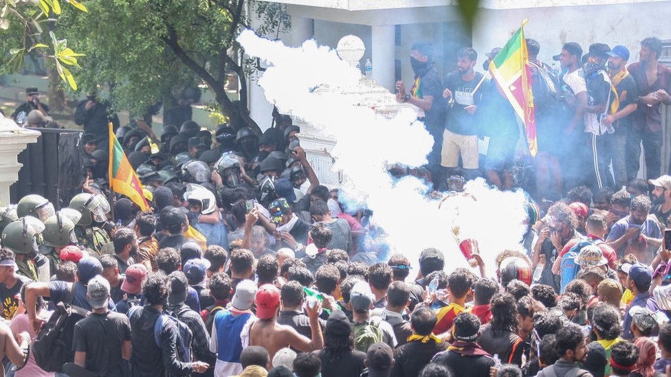 Protestas en Sri Lanka