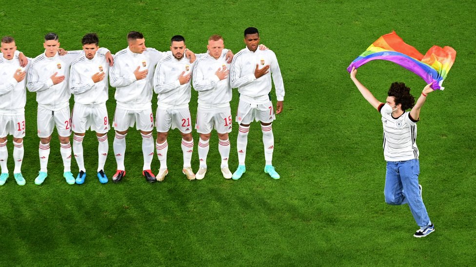 Euro Fans Make Pro Lgbt Protest At Germany Hungary Football Game c News