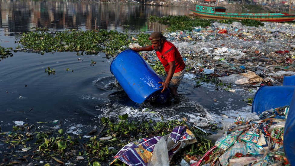 Bangladeş'te nehir kirliliği