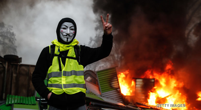 Gilets jaune (yellow vest) protest in France