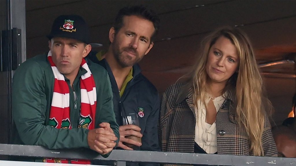 Ryan Reynolds and Blake Lively at Wrexham women's game