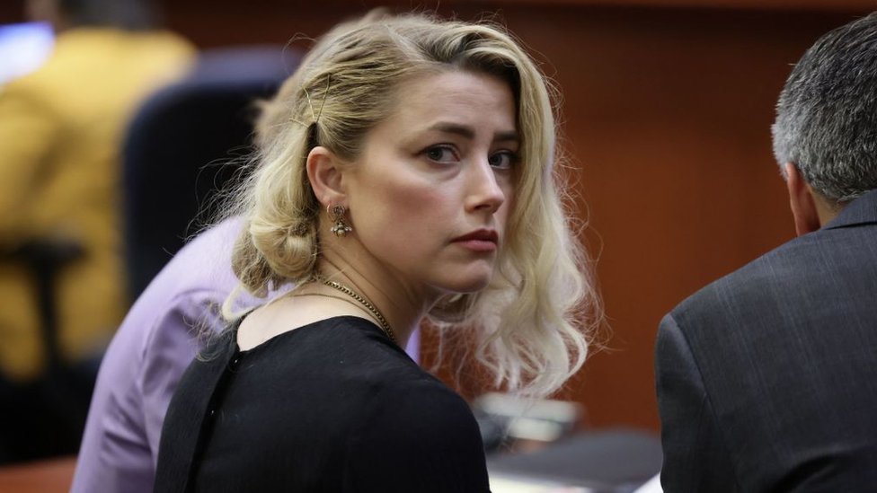 Amber Heard en el tribunal