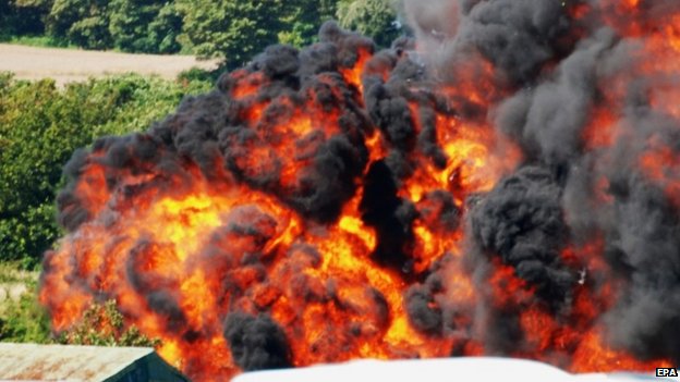 Взрыв самолета Shoreham Airshow