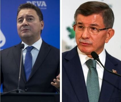 DEVA Partisi Genel Başkanı Ali Babacan ve Gelecek Partisi Genel Başkanı Ahmet Davutoğlu