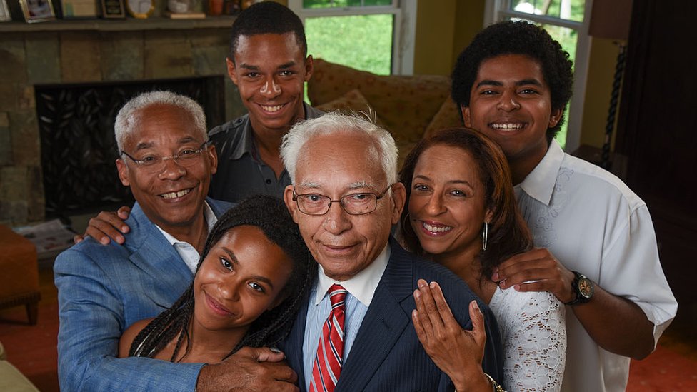 La familia Douglass de Silver Spring, Maryland, EE.UU.