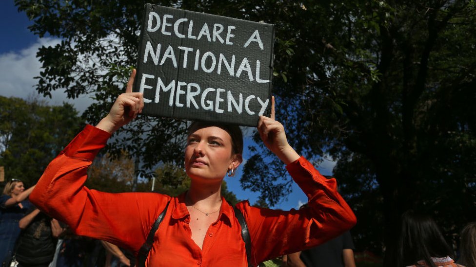 Australians protest against violence against women after shopping centre rampage