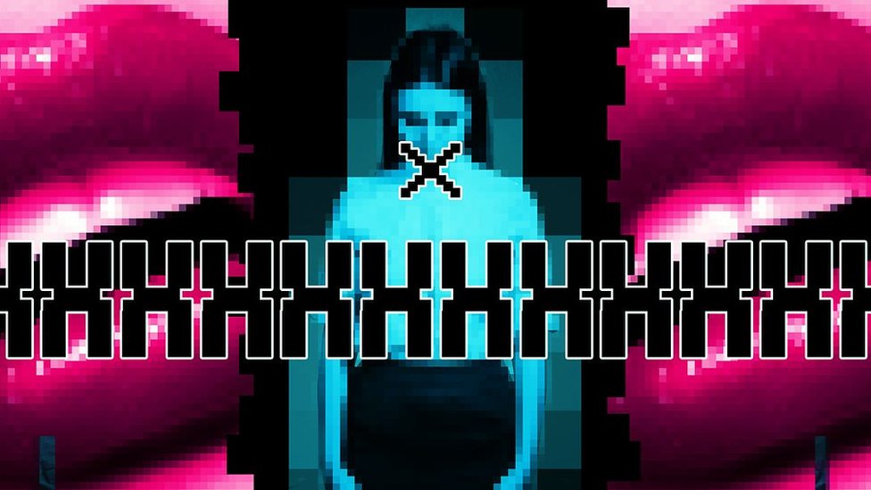 Collage que ilustra mujer sumisa
