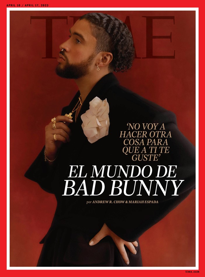Time magazine cover with Bad Bunny
