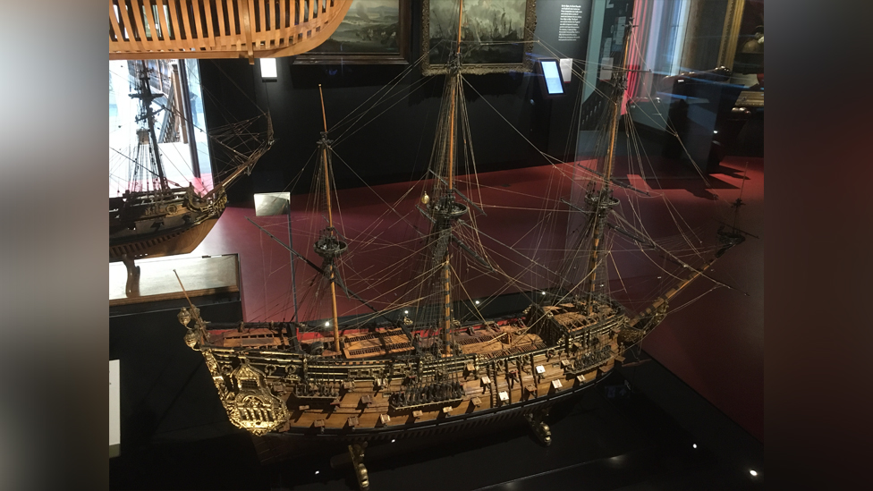 Модель Naseby в Национальном морском музее