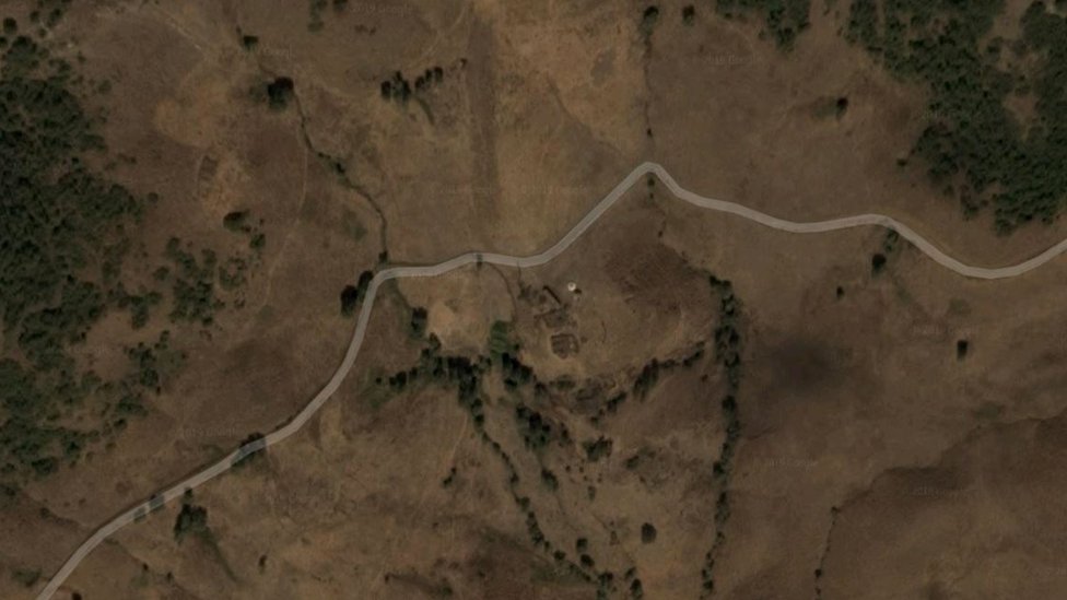 Bilgeç köyünün uydu görüntüsü