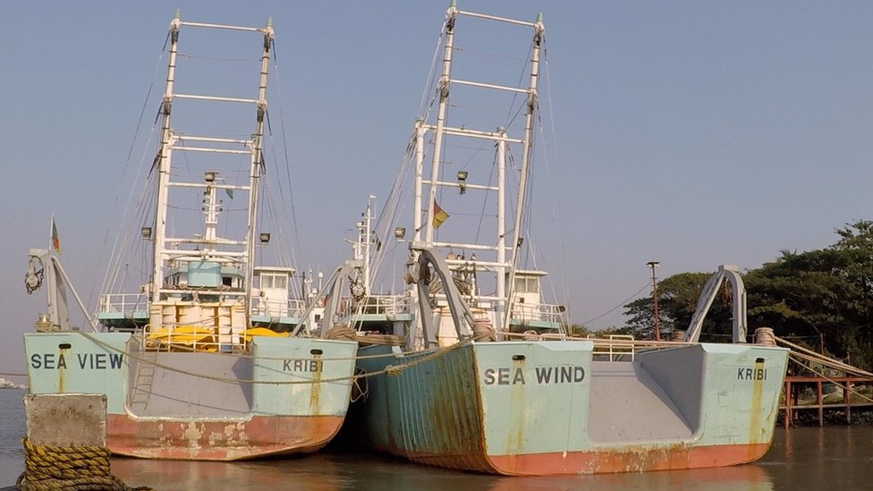 Industrial trawlers Sea View and Sea Wind in Chittagong