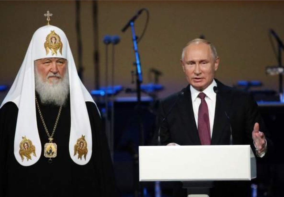 宗主教基里爾是俄羅斯東正教的領袖，也是俄羅斯總統普京的親密盟友