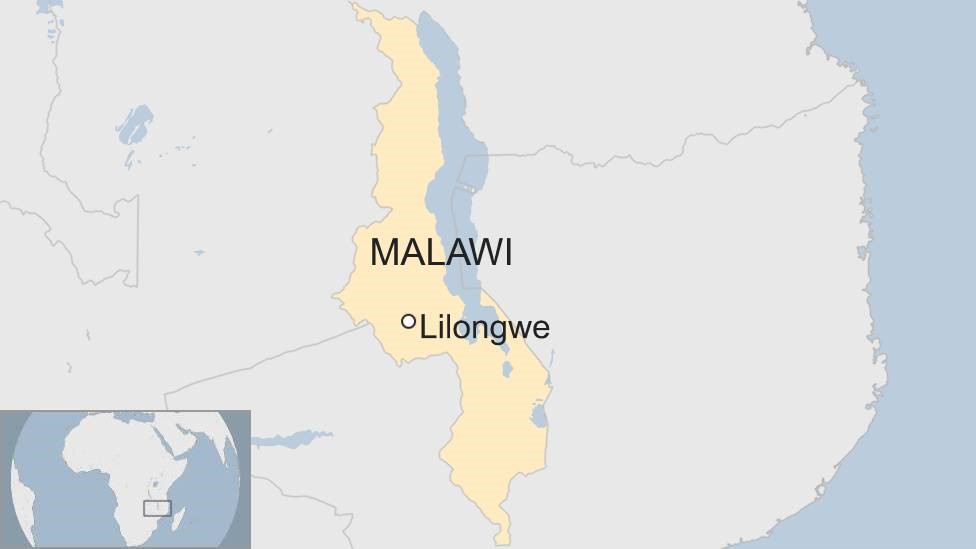 Карта Малави