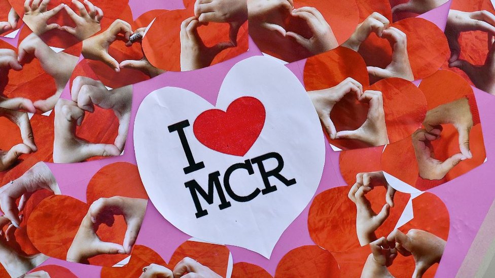 Знак "Я люблю Манчестер"