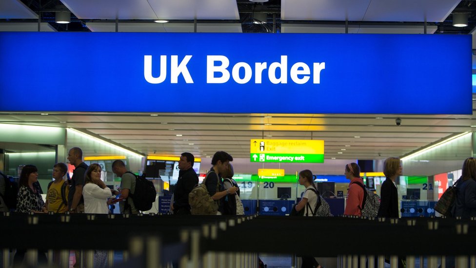 File photo dated 4/6/2014 of passengers passing through the border controls in the new Terminal 2, the Queen"s Terminal at Heathrow.