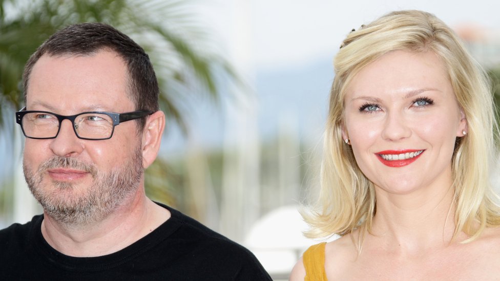Lars von Trier y Kirsten Dunst