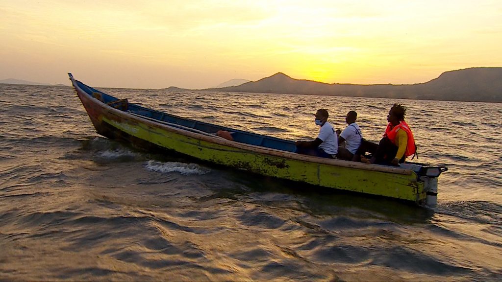 Fisherman in Kenya swap petrol outboard motors for electric engines