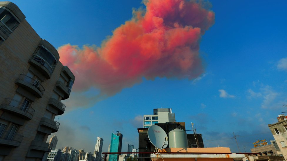 Aftermath of blast in Beirut